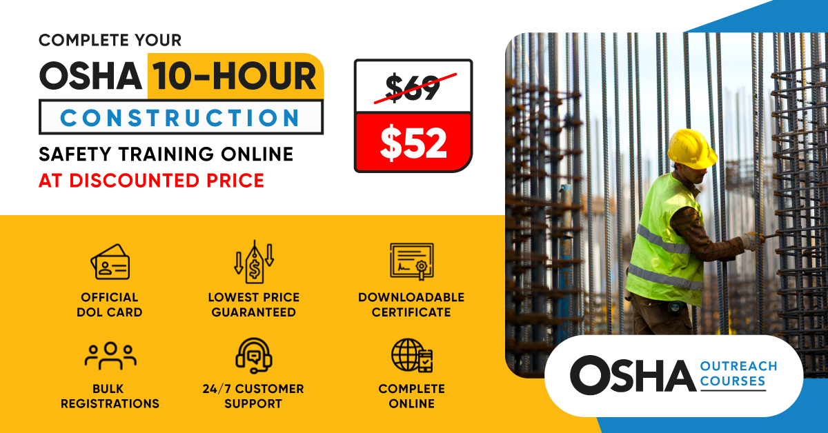 OSHA 10 Hour Construction Training | OSHA Outreach Courses